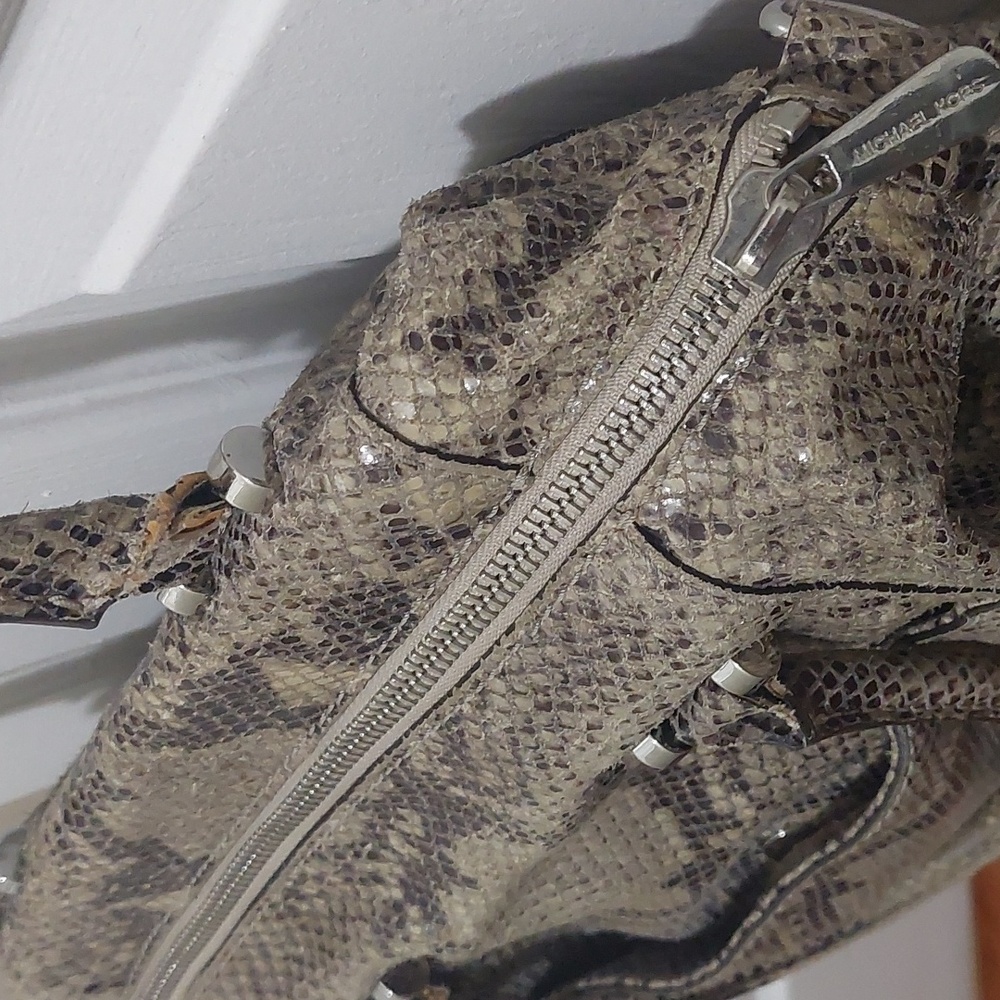 Michael Kors Snakeskin Satchel - Picture 5 of 12